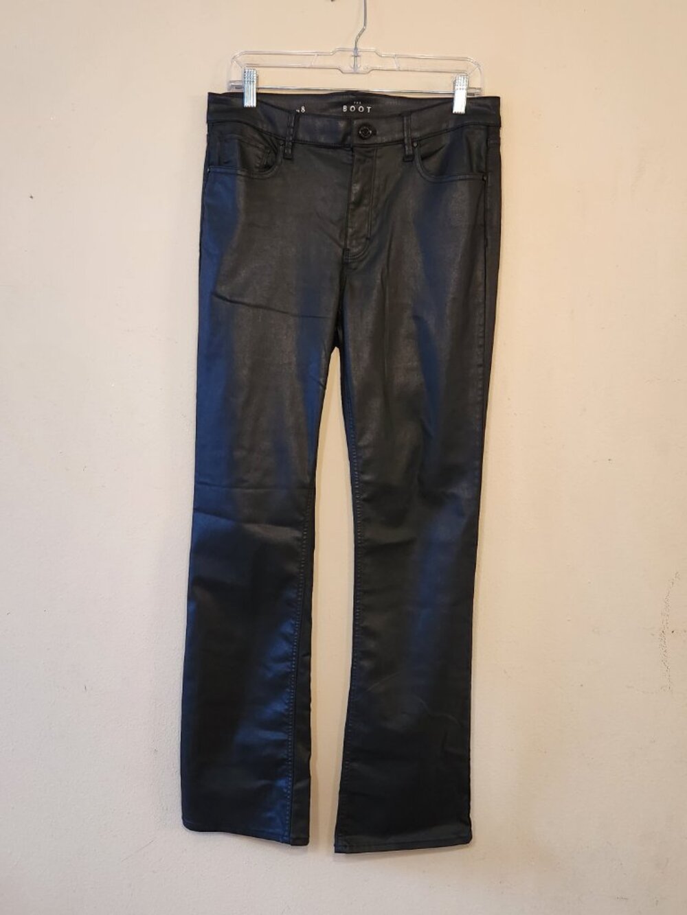 White House Black Market The Boot high rise faux leather size 8